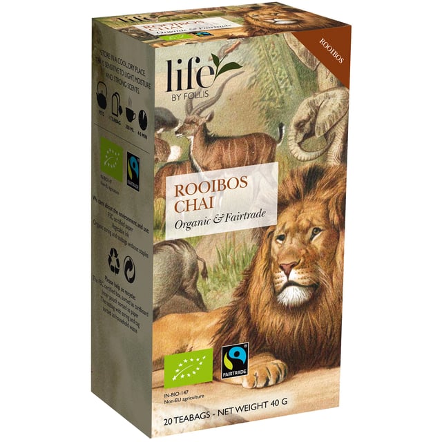 life BY FOLLIS Organic Tea Rooibos Chai 20 tepåsar