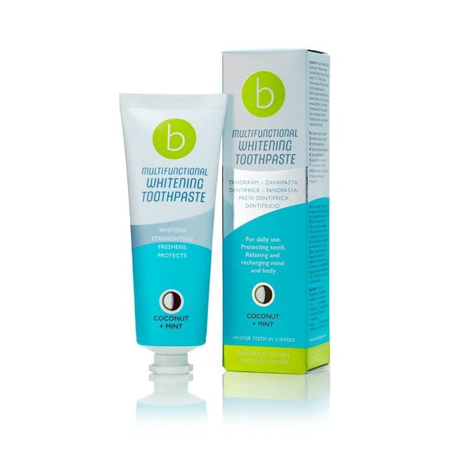 Beconfident Multifunctional Whitening Tandkräm Kokos + Mint 75 ml