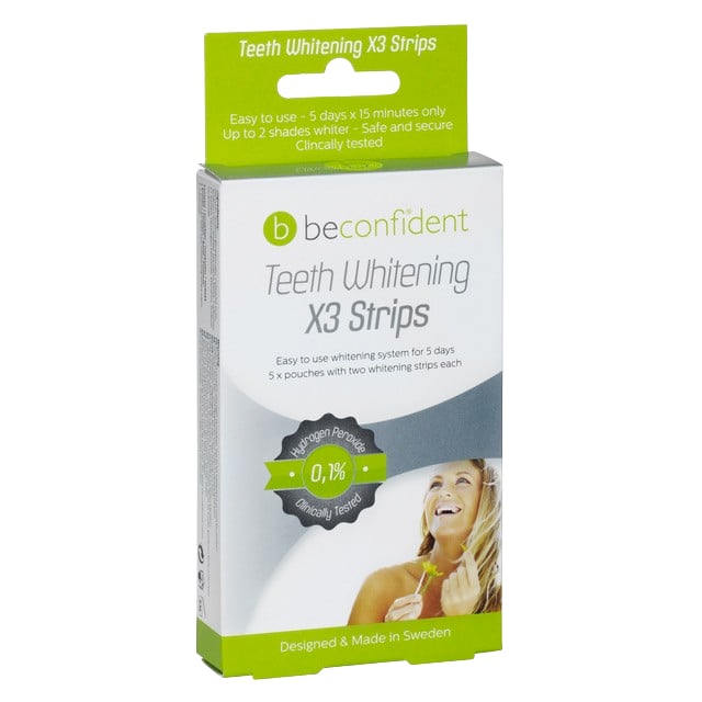 Beconfident Teeth Whitening X3 Strips 5 par