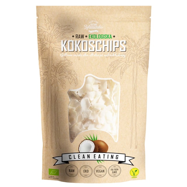 Clean Eating Raw Kokoschips 200 g EKO
