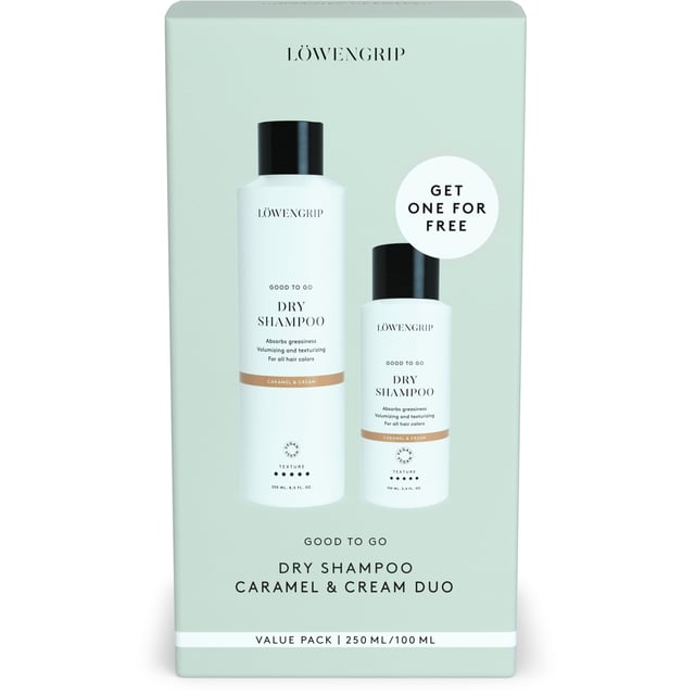 Löwengrip Good To Go-Dry Shampoo Caramel & Cream Duo Value Pack