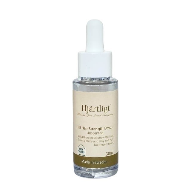 Hjärtligt HS Glansdroppar Oparfymerad 30 ml