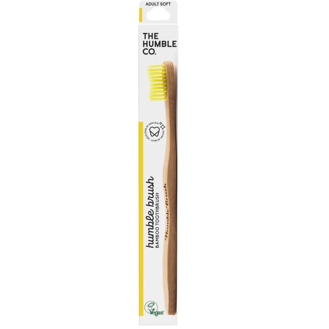The Humble Co. Humble Brush Bambutandborste Gul Soft 1 st