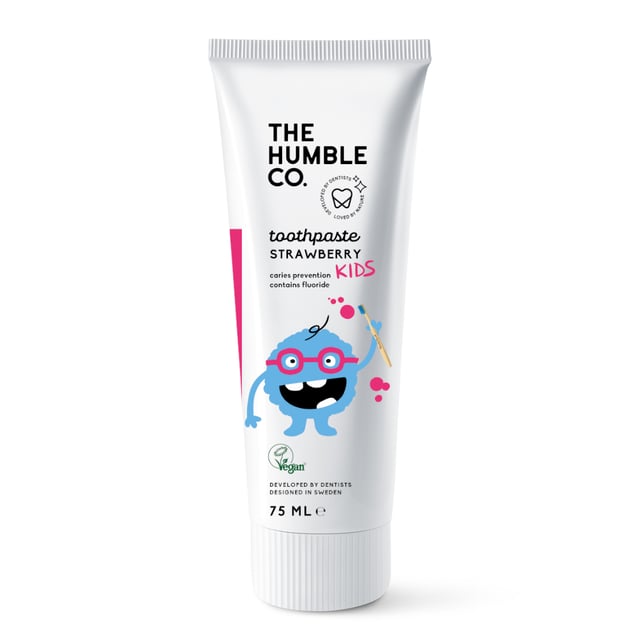 The Humble Co. Kids Tandkräm Strawberry 75 ml