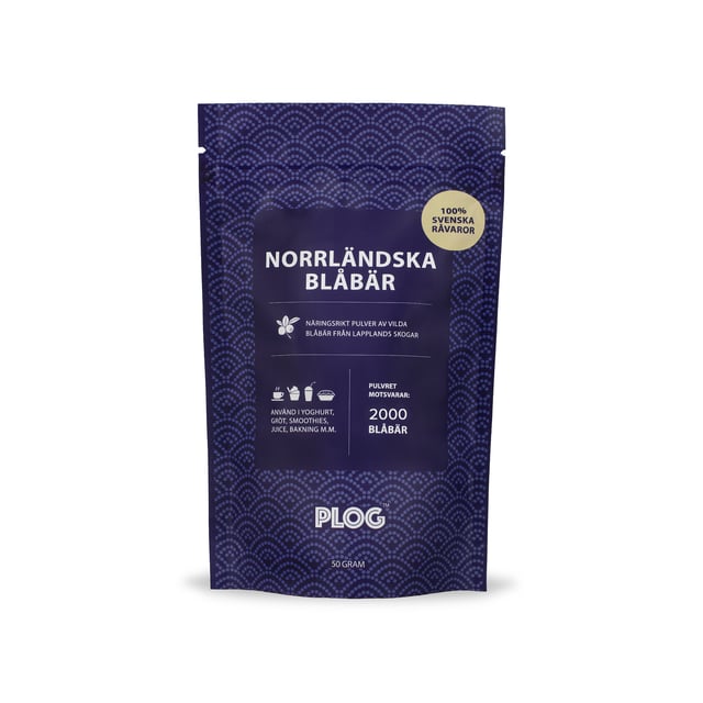 PLOG Norrländska Blåbär Pulver 50 g