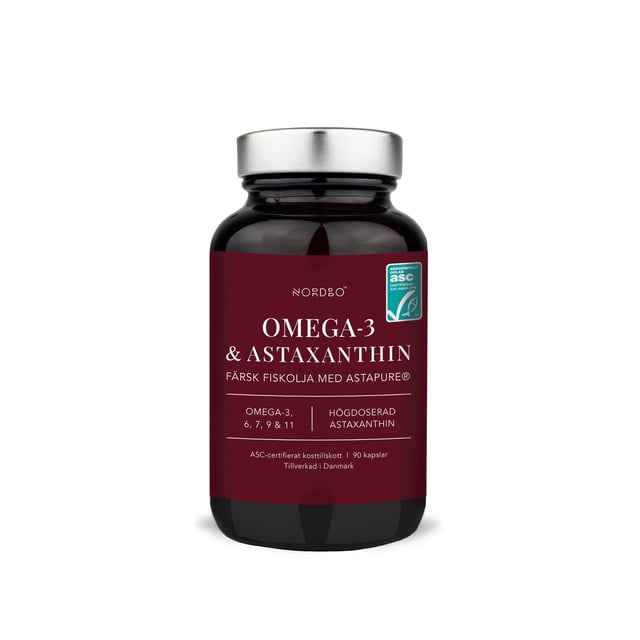 Nordbo Omega-3 & Astaxanthin 90 kapslar