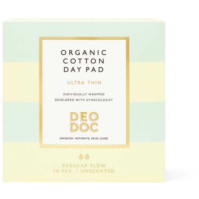 DeoDoc Organic Cotton Day Pads 10 st