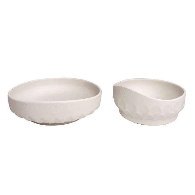 Najell Baby plate and bowl set - Porcelain White