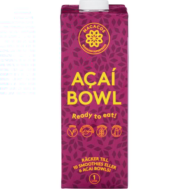 Macacos Acaí Smoothie Bowl Färdigmixad 1 l