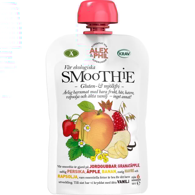 Alex & Phil Smoothie Med Persika Granatäpple 100 g