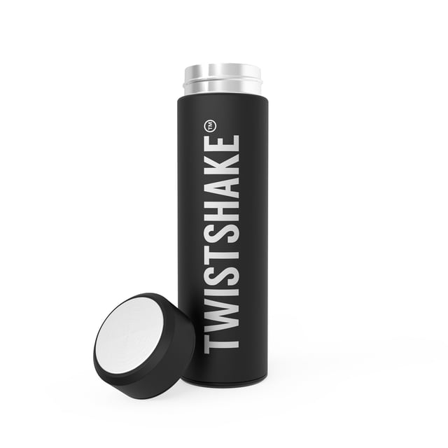Twistshake Hot or Cold Flaska Svart 420 ml