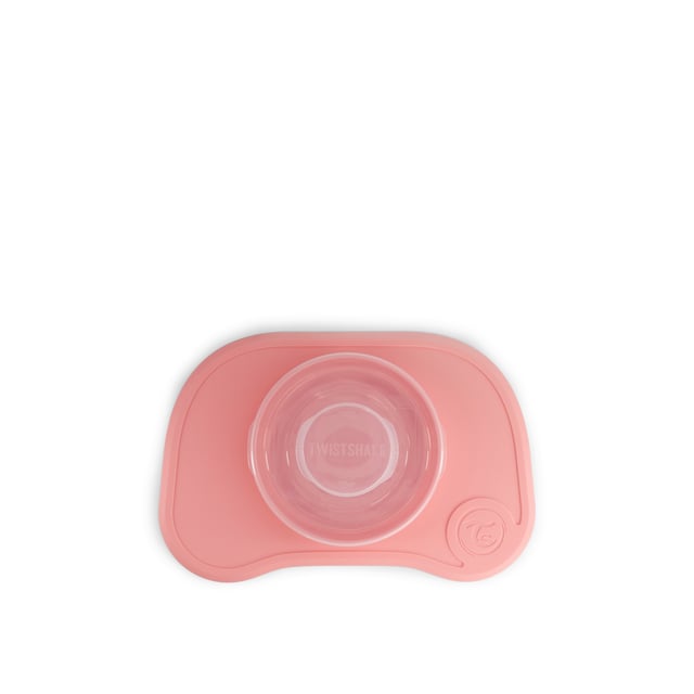 Twistshake Klick-Matta Tallrik Pastell Babyrosa