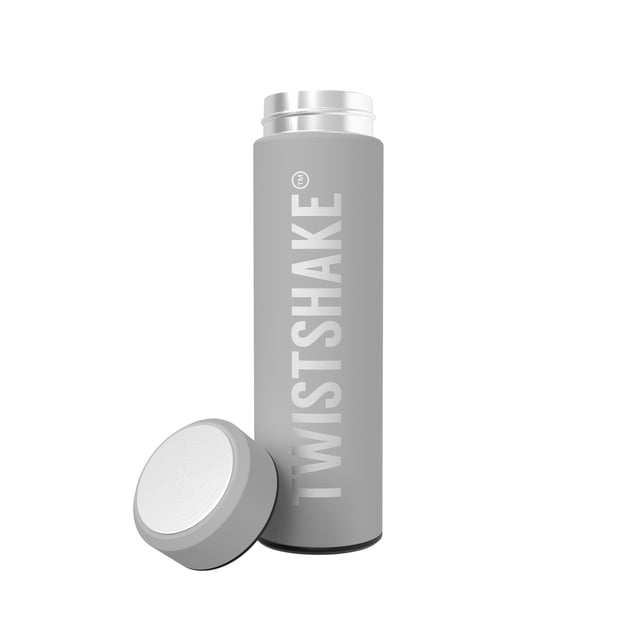 Twistshake Hot or Cold Flaska Pastell Grå 420 ml