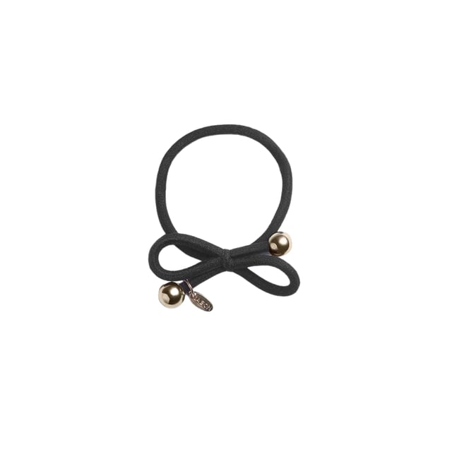 IA BON Hair Tie Gold Bead Black 1 st