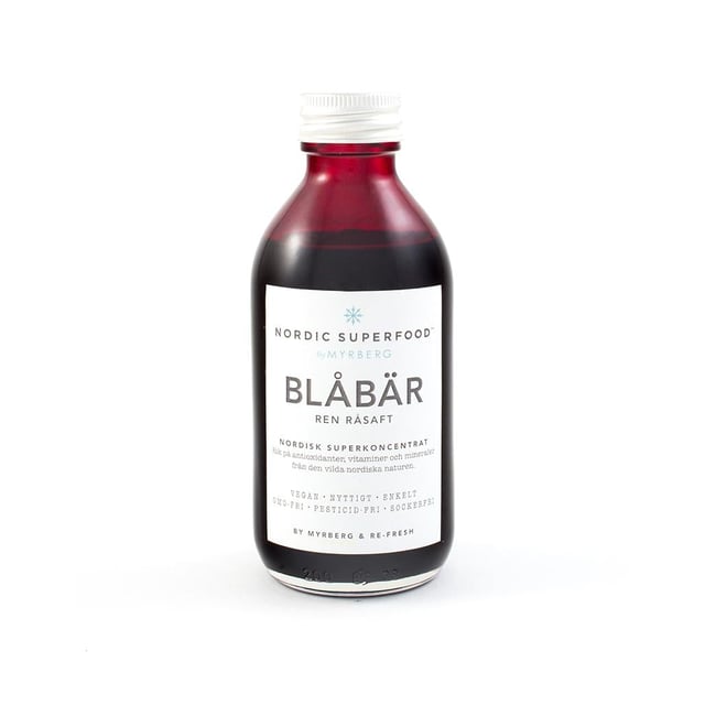 Nordic Superfood by Myrberg Blåbär Raw Juice Koncentrat 195 ml