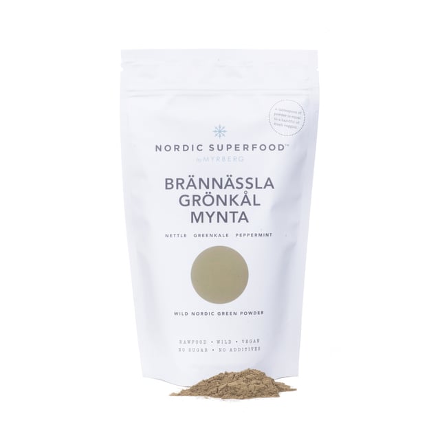 Nordic Superfood by Myrberg Green - Brännässla, Grönkål & Mynta Växtpulver 80 g