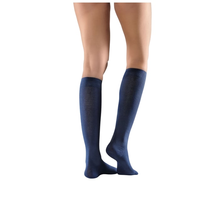 Mabs Cotton Knee Stödstrumpor Navy XL