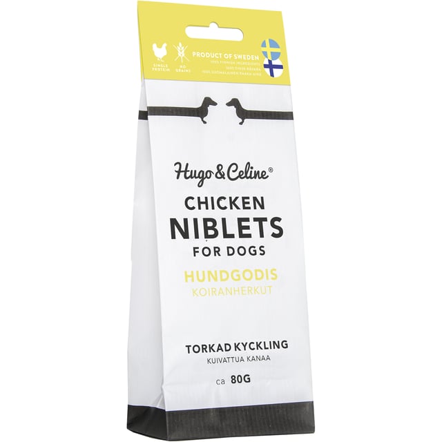 Hugo & Celine Hundsnacks Chicken Niblets 80 g