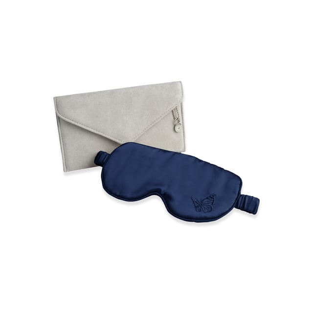 Amelie Soie Silk Sleep Mask Deep Blue 1 st