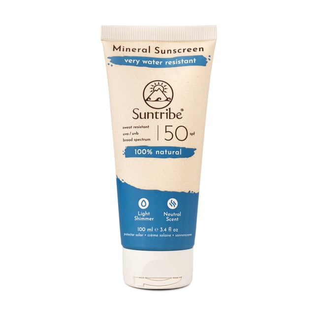 Suntribe Active Natural Mineral SPF50 Sunscreen 100 ml