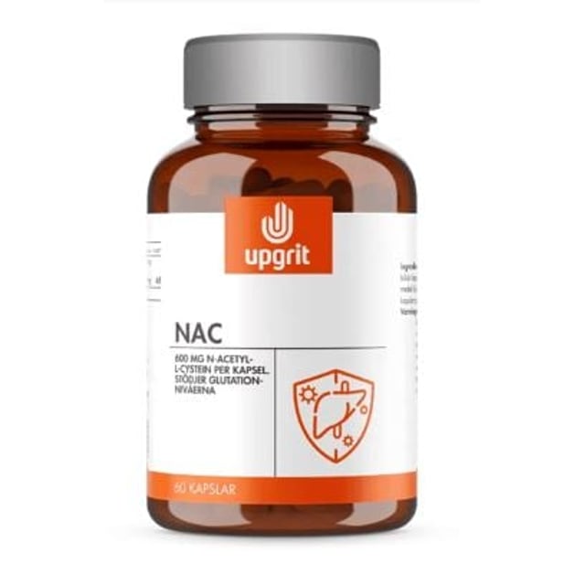 Upgrit NAC 600 mg (N-acetyl L-cystein) 60 kapslar