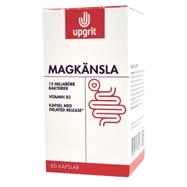 Upgrit Magkänsla Mjölksyrabakterier 60 kapslar