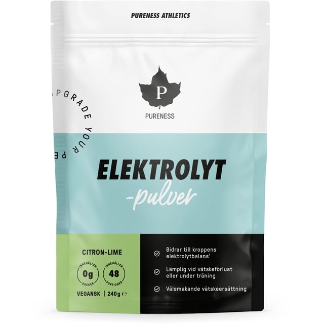 Pureness Elektrolytpulver Citron Lime 240g