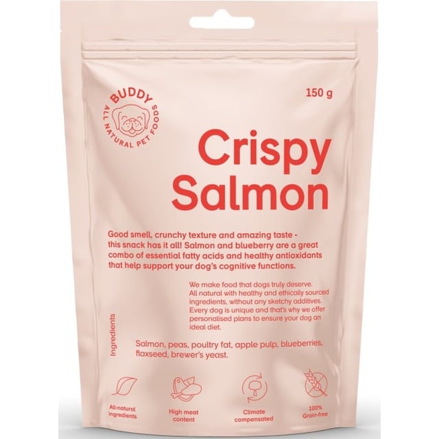 BUDDY Crispy Salmon Hundgodis 150 g