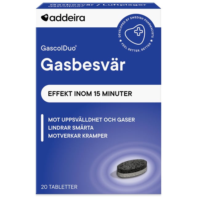 addeira GascolDuo Gasbesvär 20 tabletter