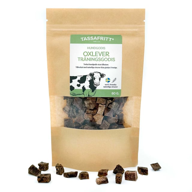 Tassafritt Oxlever Träningsgodis 80g