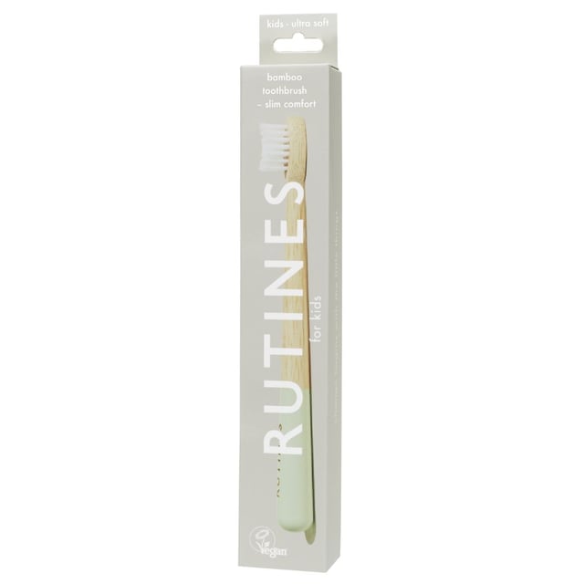Rutines Slim Comfort Barntandborste Bambu Mintgrön Ultra Soft för barn1 st