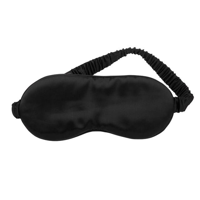 LENOITES Mulberry Sleep Mask & Pouch Black 1 st