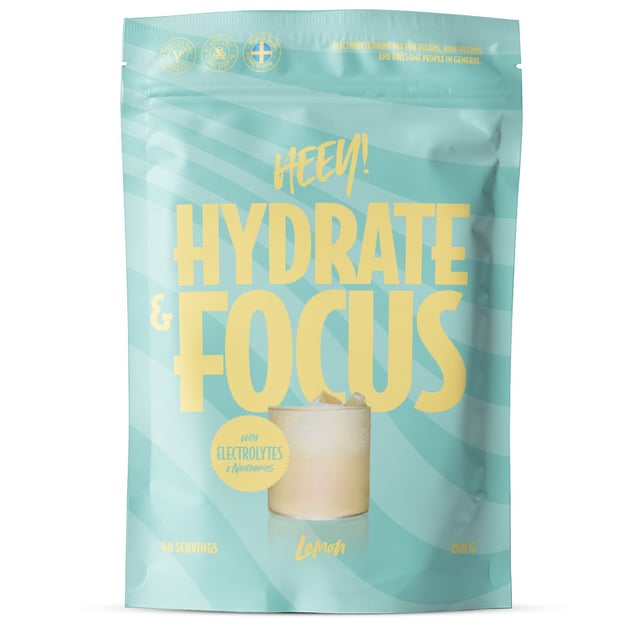 Heey! Elektrolyter + Lions Mane Lemon 240g
