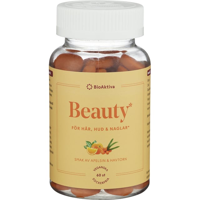 BioAktiva Beauty Hår, Hud & Naglar 60 tuggtabletter