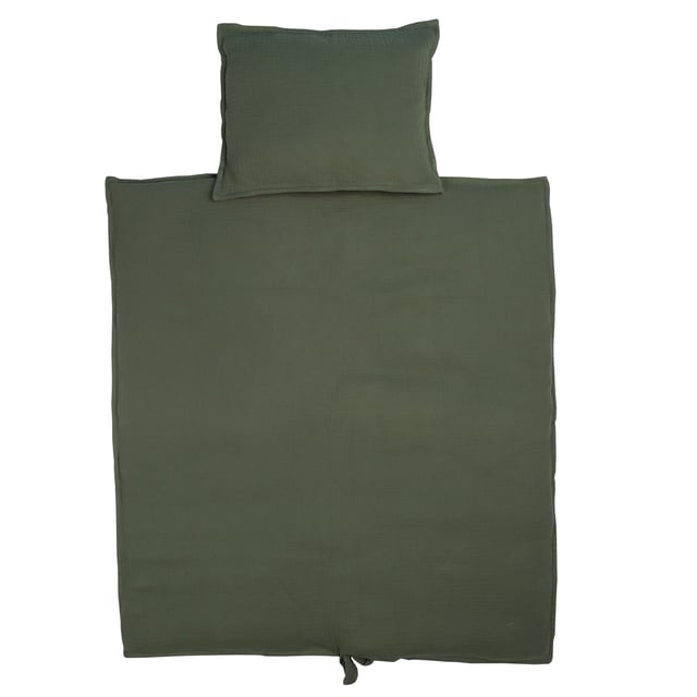 Oh, Poppy! Vega Muslin Bed Linen Baby Forest Green 1 set