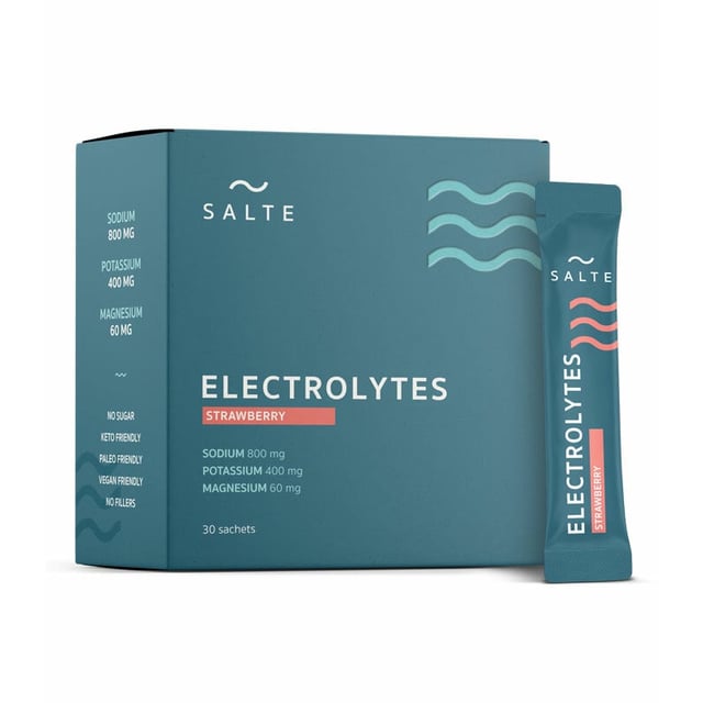 SALTE Elektrolyter Jordgubb 30 dospåsar