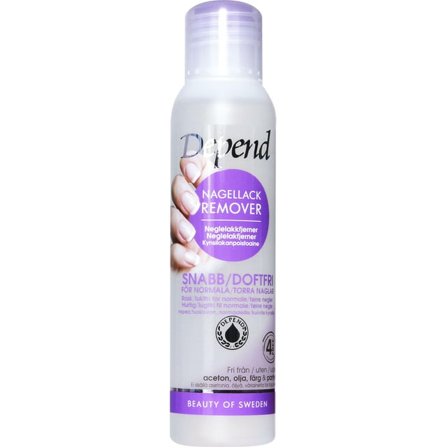 Depend Nagellacksremover lila 100 ml