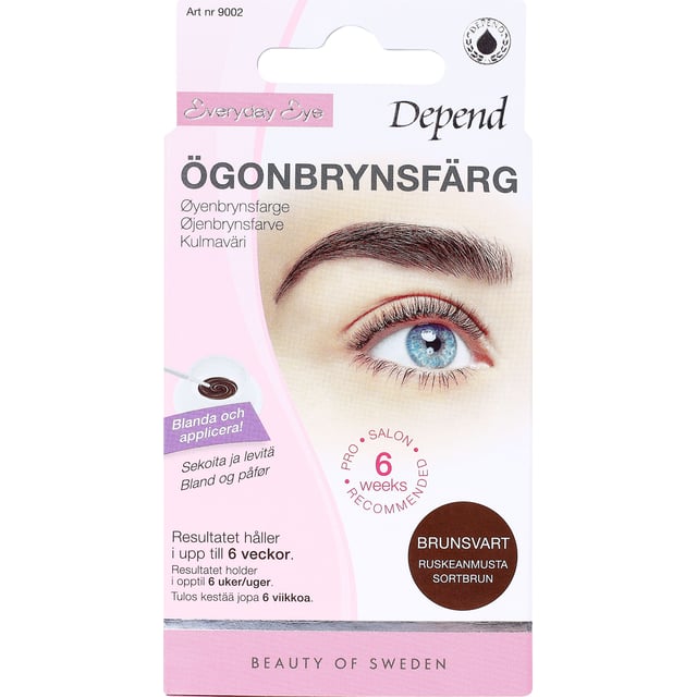 Depend Everyday Eye Ögonbrynsfärg Brunsvart 1 st
