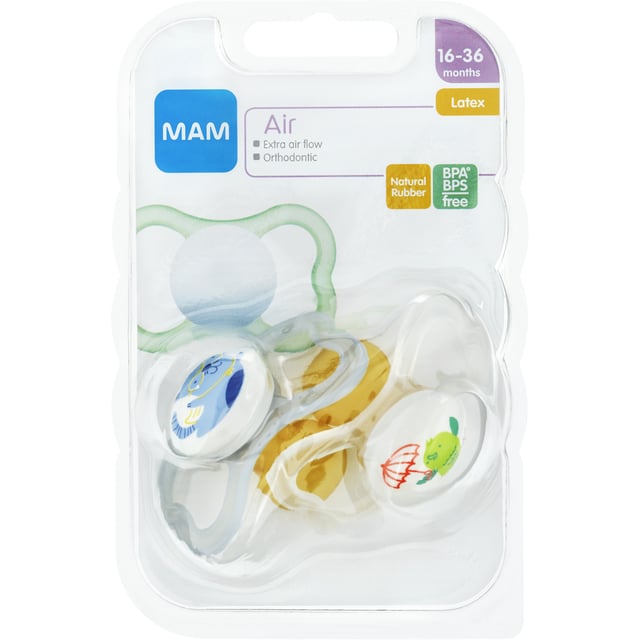 MAM Napp Air 16-36 Månader Latex - Olika färger