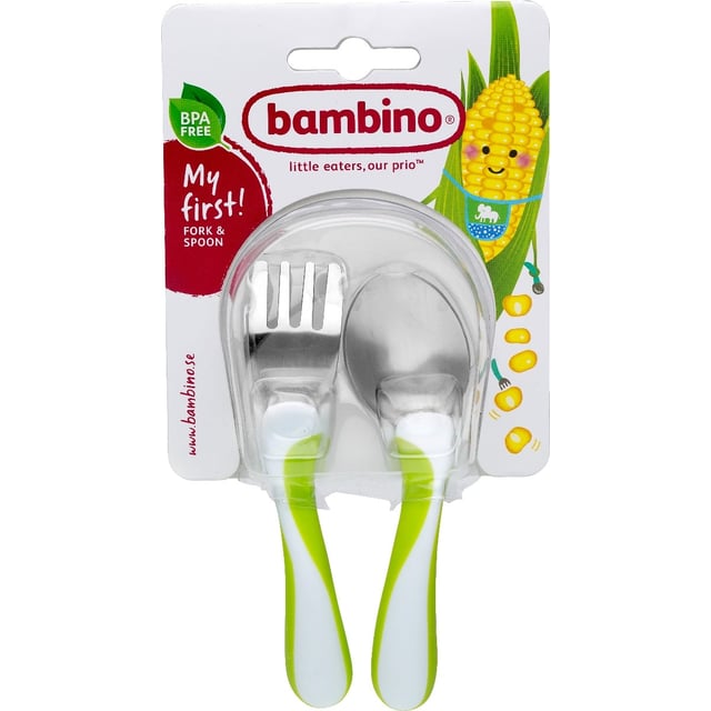 Bambino Äta själv-bestick  - Blandade färger