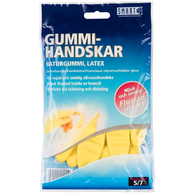 Smart Microfiber Gummihandske 7/S 1 par