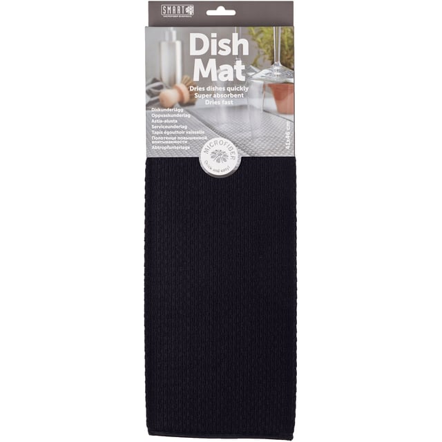 Smart Microfiber Diskunderlägg Svart 1 st