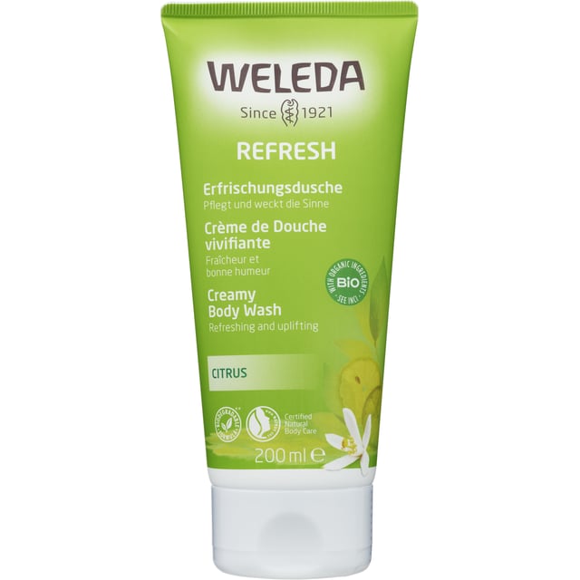 Weleda Refresh Citrus Creamy Body Wash 200 ml