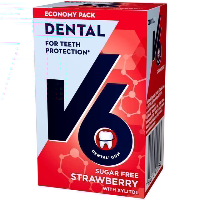 V6 Dental Strawbery Mint Ask 70 g
