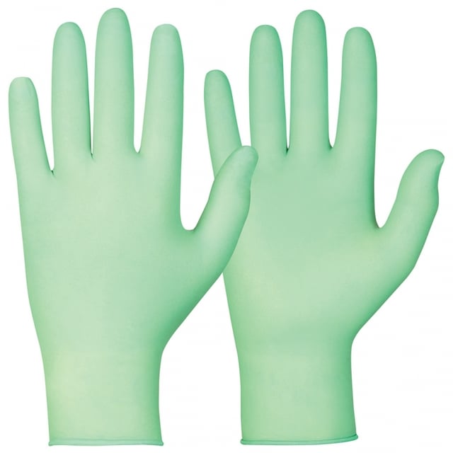 Millu Nitrilhandske Grön Biologiskt Nedbrytbar S 100 st