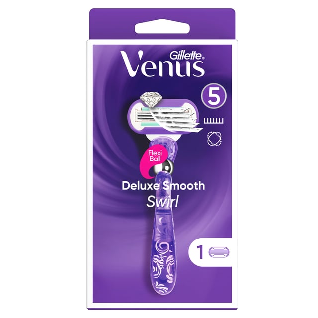 Gillette Venus Deluxe Smooth Swirl Rakhyvel 1 rakblad