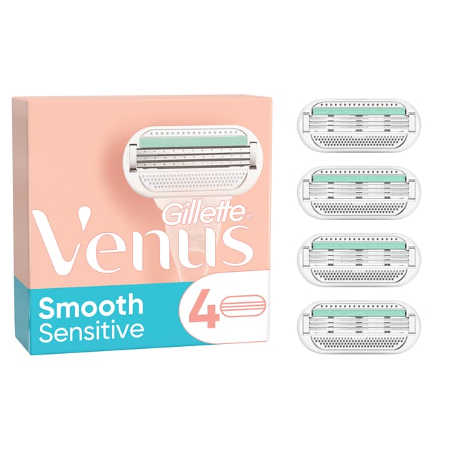 Gillette Venus Smooth Sensitive Rakblad 4 st
