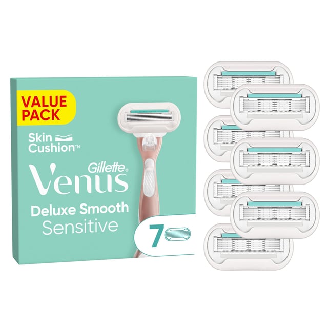 Gilette Venus Deluxe Smooth Sensitive Rakblad 7 st