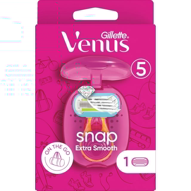 Gillette Venus Extra Smooth Snap Rakhyvel & Rakblad 1 st