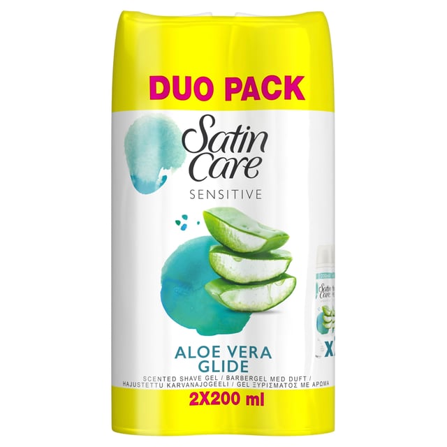 Gilette Venus Satin Care Sensitive Aloe Vera Glide Rakgel 2 x 200 ml